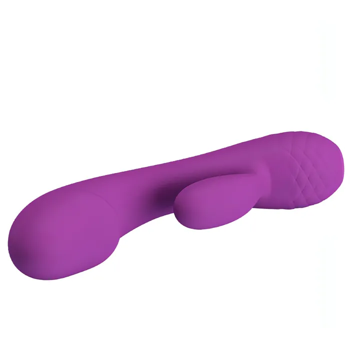 Female Sex Toys | Pretty Love Doreen Vibratore Rabbit realizzato in Silicone Soft Touch - 12 modalità di vibrazione, Extra Morbido, Ricaricabile, Viola
