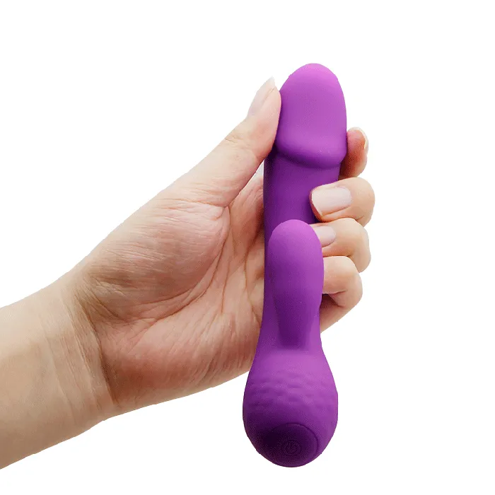 Female Sex Toys | Pretty Love Doreen Vibratore Rabbit realizzato in Silicone Soft Touch - 12 modalità di vibrazione, Extra Morbido, Ricaricabile, Viola