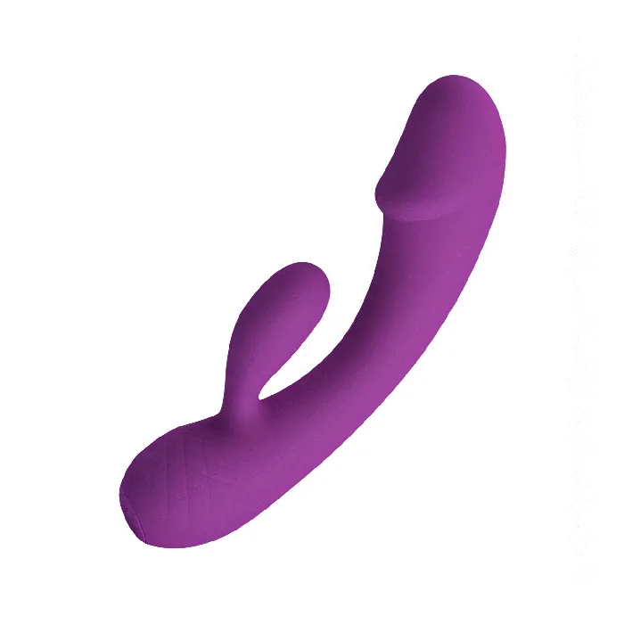 Female Sex Toys | Pretty Love Doreen Vibratore Rabbit realizzato in Silicone Soft Touch - 12 modalità di vibrazione, Extra Morbido, Ricaricabile, Viola