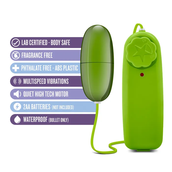 B Yours With Twist Sensation Power Bullet Vibrator - Lime | Blush Novelties Female Sex Toys
