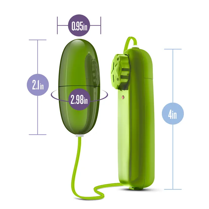 B Yours With Twist Sensation Power Bullet Vibrator - Lime | Blush Novelties Female Sex Toys