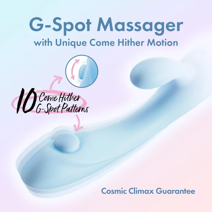 Blush Novelties Vibrators | Play With Me - Moondust Magic - Blue 20.3 cm USB Rechargeable Rabbit Vibrator