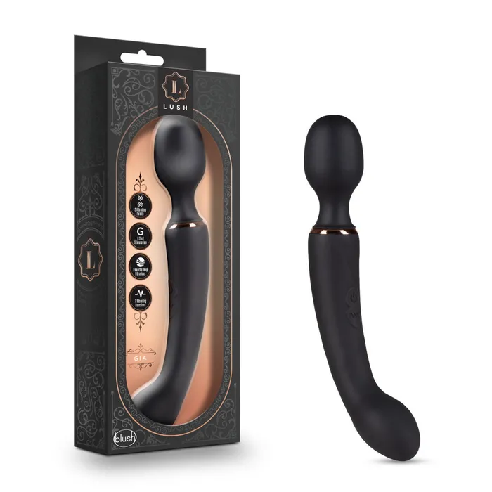 Blush Vibrators | Lush Gia - Black: Powerful G-Spot Vibrator by Blush