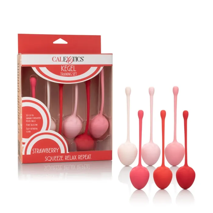 CalExotics Female Sex Toys | Kegel Training Set Strawberry