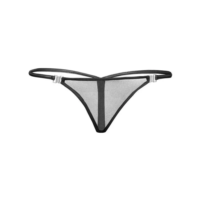 Noir Vibrators Inviting Tulle GString