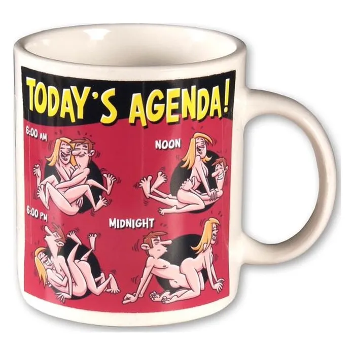 Novelty Vibrators Todays Agenda Coffee Mug