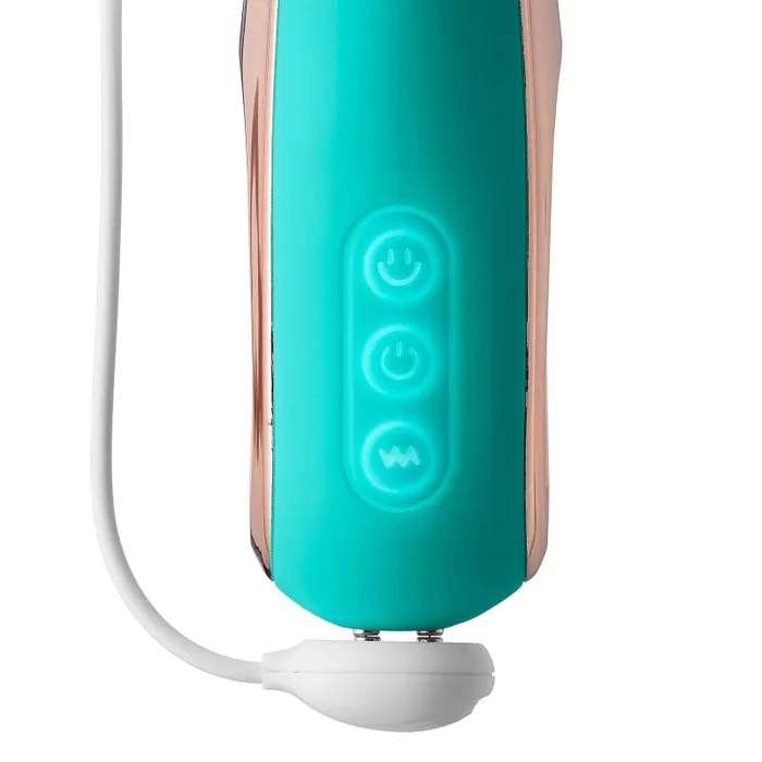 Vibrators | Cloud 9 Novelties Pro Sensual Roller Touch Tri-Function G-Spot Curved Form - Teal