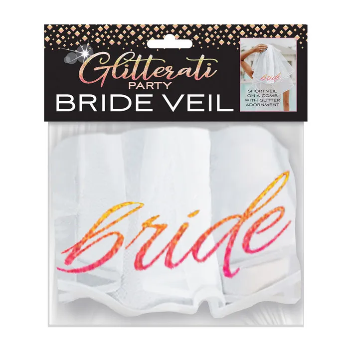 Vibrators | Little Genie Glitterati - Bride Veil - Hens Party Novelty Veil