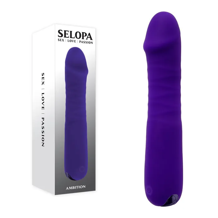 Vibrators Selopa Selopa AMBITION Purple 17 cm USB Rechargeable Thrusting Vibrator