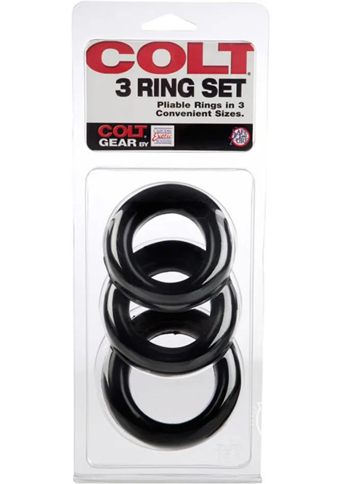 Colt 3 Ring Set Cock Rings Colt Male Sex Toys