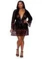 Hosiery Barely Bare Barely Bare Lace Trim Sheer Robe