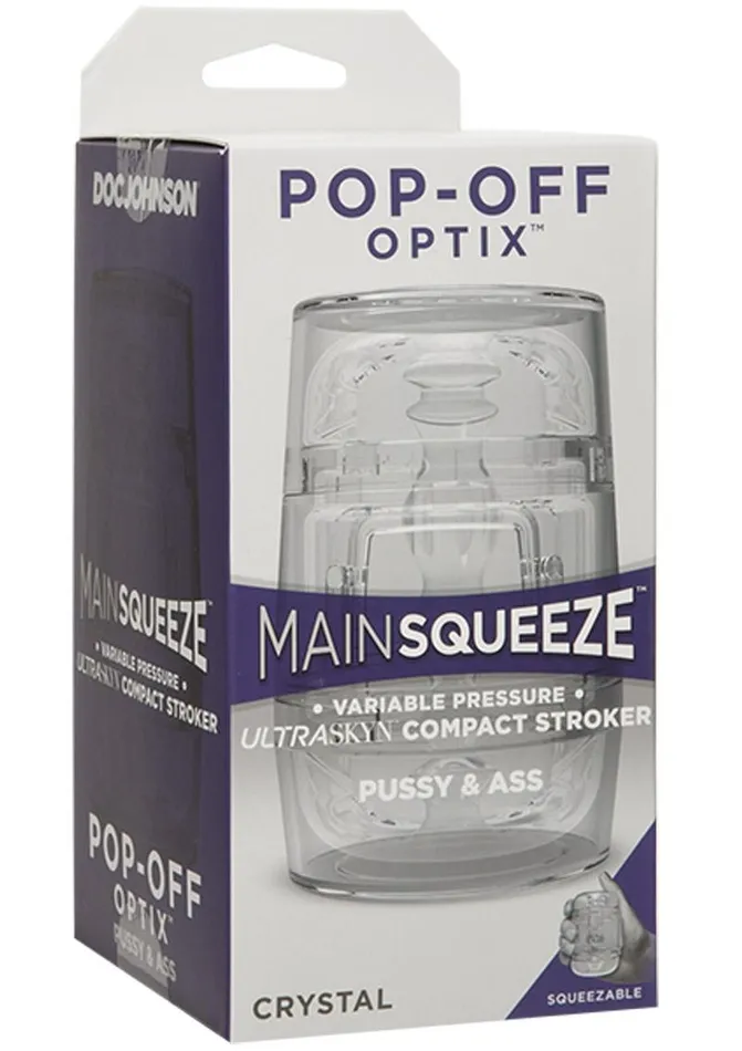 Main Squeeze Male Sex Toys Main Squeeze Pop Off Ultraskyn Compact Masturbator Pussy and Butt