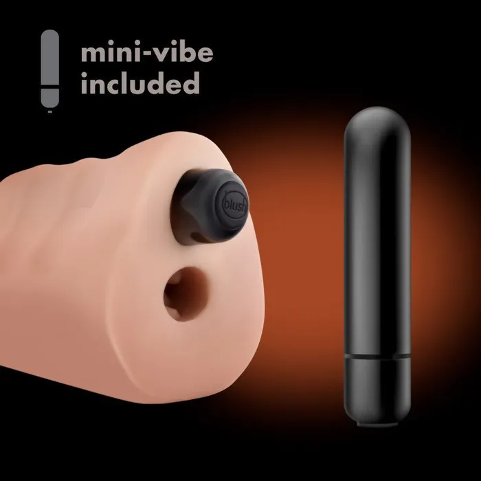 Male Sex Toys Blush Novelties M Elite Soft and Wet Annabella Flesh Vibrating Vagina Stroker