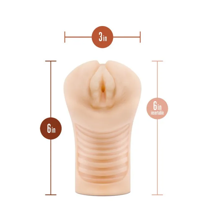 Male Sex Toys Blush Novelties M Elite Soft and Wet Annabella Flesh Vibrating Vagina Stroker