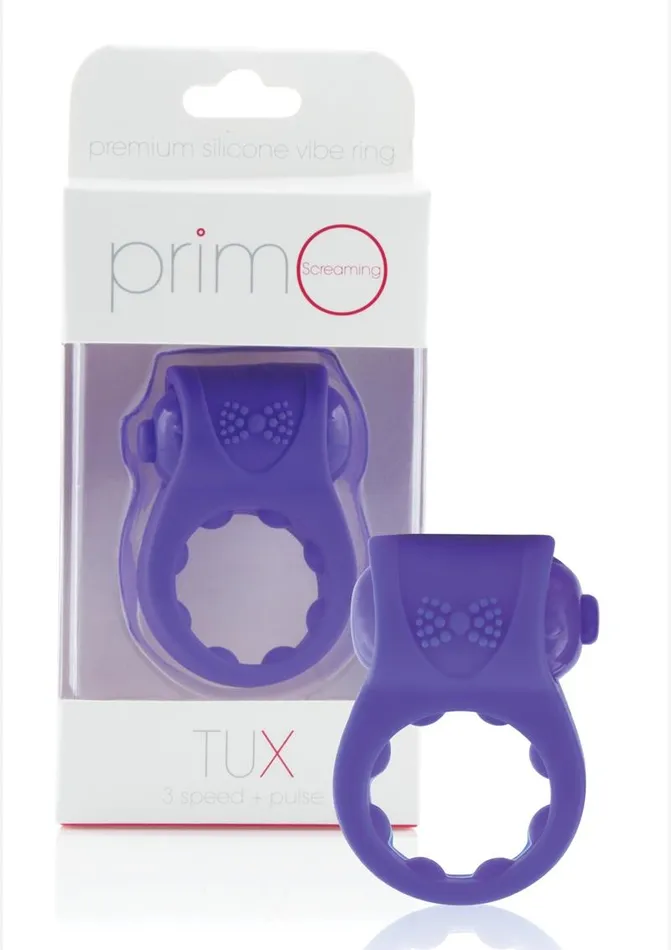 PrimO Male Sex Toys Primo Tux Silicone Vibrating Ring