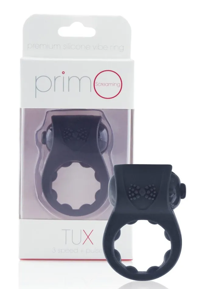 PrimO Male Sex Toys Primo Tux Silicone Vibrating Ring
