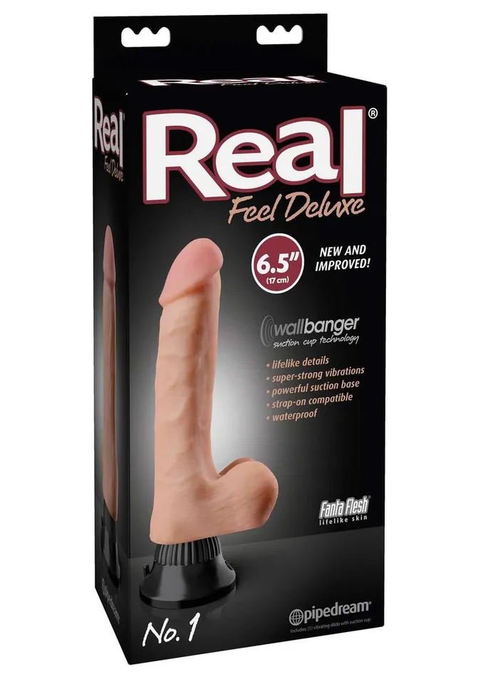 Real Feel Deluxe No 1 Wallbanger Vibrating Dildo with Balls Real Feel Deluxe Female Sex Toys