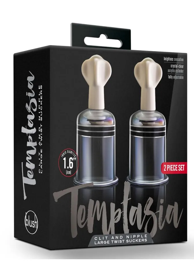 Temptasia Clit and Nipple Large Twist Suckers Temptasia Male Sex Toys