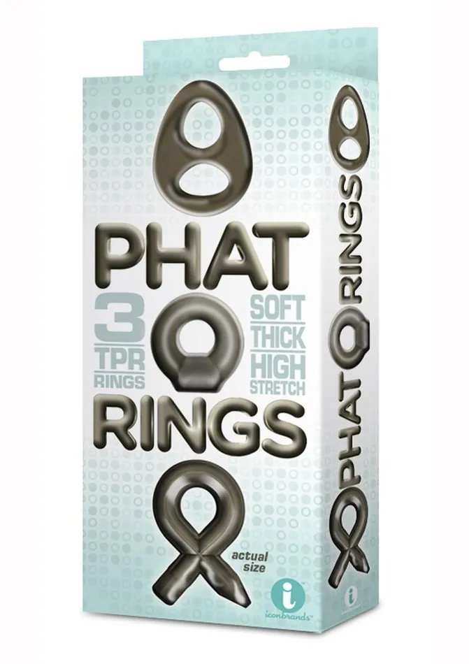 The 9s Phat Rings Smoke 2 Chunky Cock Rings THE 9S Dildos