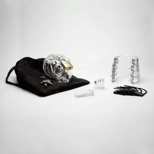 CBX Male Chastity Male Sex Toys Minime Kit 125in Clear Cock Cage