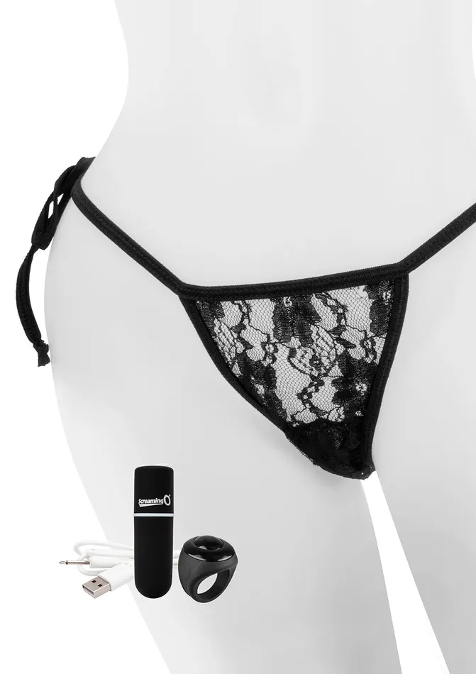 Female Sex Toys Screaming O My Secret Charged Remote Control Panty Vibe Black