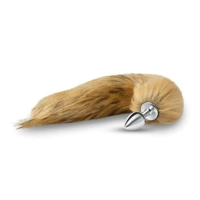 Furry Tales 14 Inch Brown Foxtail Metal Butt Plug Whipsmart Anal