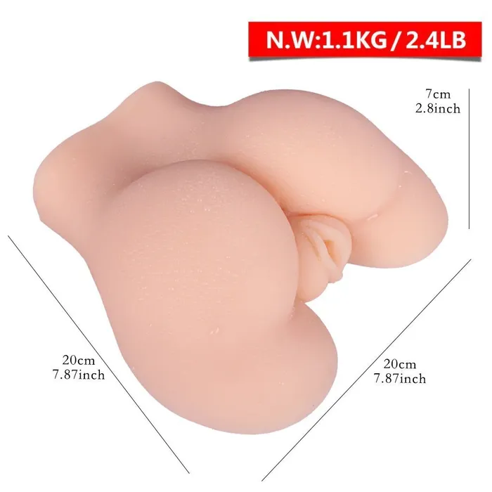 NyoKii Male Sex Toys Meguri Butt Shaped Dual Channel Realistic Masturbator MB31