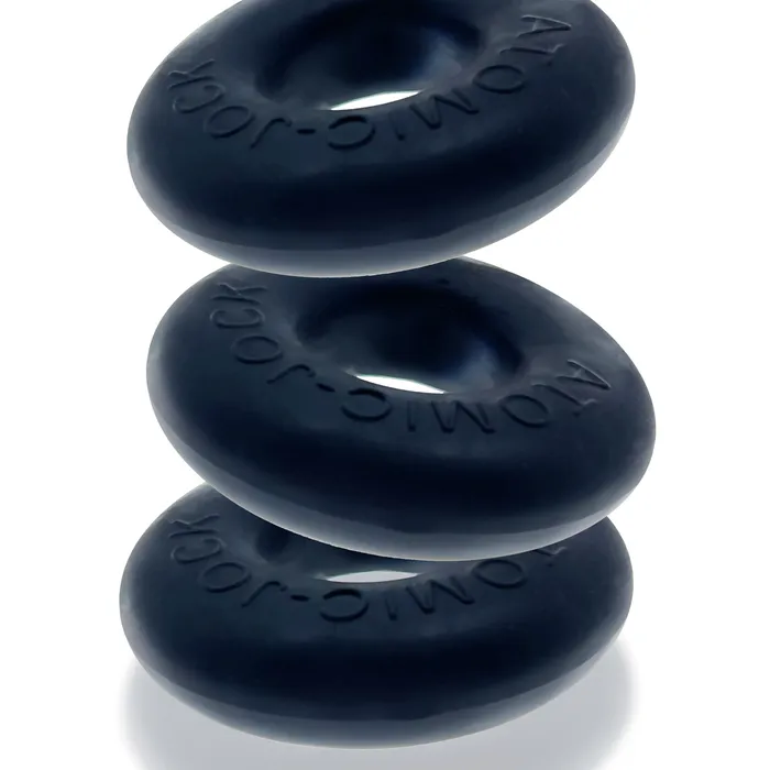 Ringer Cockring 3 Pack Small Night Black Oxballs Anal
