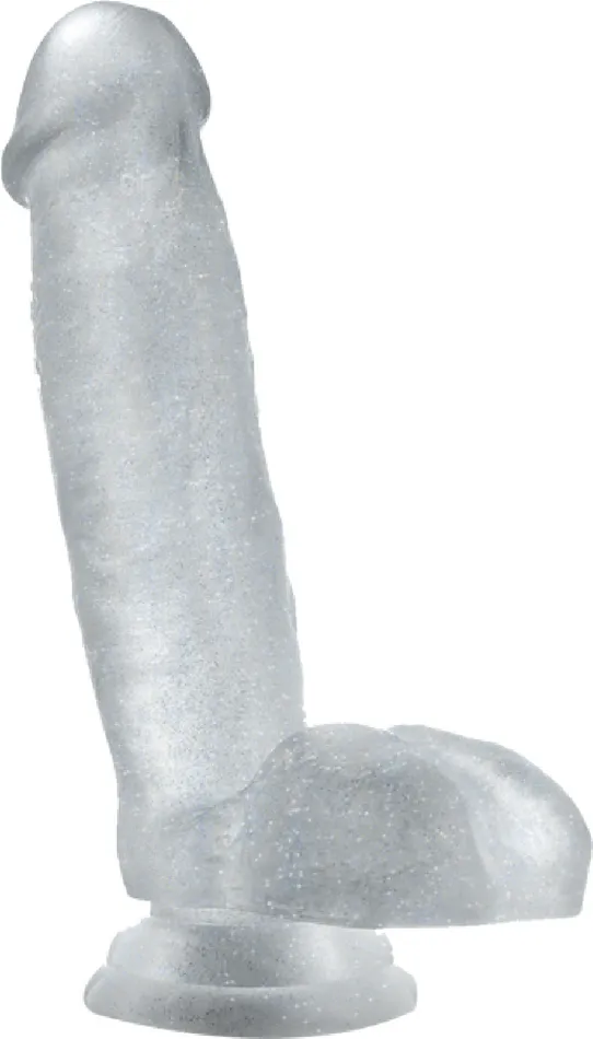 Blush Novelties Dildos B Yours Sweet N Hard 1 Dildo Dong Suction Harness Compatible Sex Toy Adult Pleasure clear