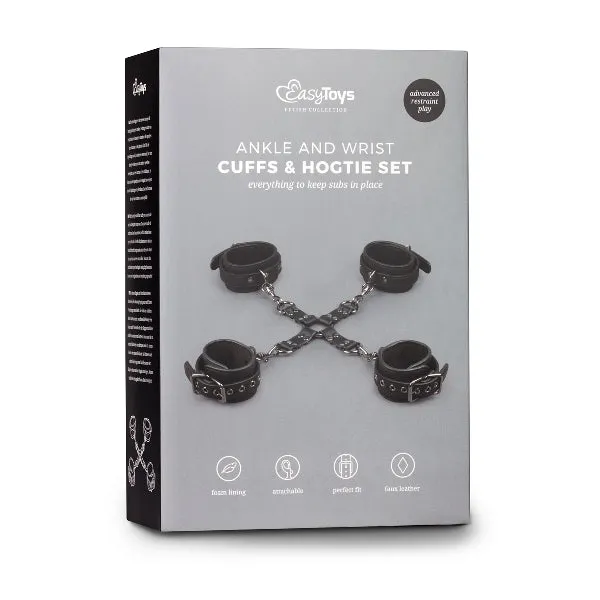 Easytoys Male Sex Toys Hogtie With Hand and Ankle Cuffs Easytoys Male Sex Toys Hogtie With Hand and Ankle Cuffs