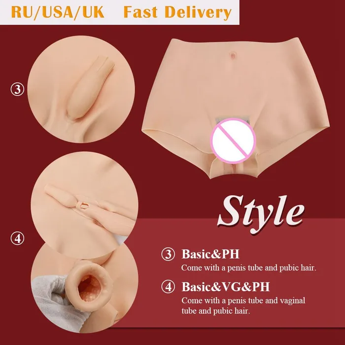Silicone Realistic Vagina Panties Javaughn69ways Male Sex Toys
